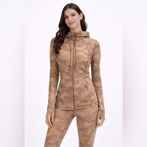 Lululemon Hooded Define Jacket *Nulu Heritage 365 Camo Beige Multi‎